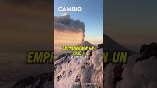 🤩🗻¡Majestuoso Graban impresionante vista del Popocatépetl desde la cima del Iztaccíhuatl [upl. by Dellora]