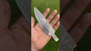 Copper Damascus steel knife [upl. by Nilahs]