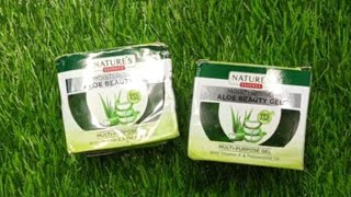 Natures essence aloevera gel unboxing video in bangla  from Rashi product review [upl. by Breed]