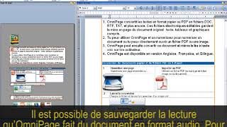 Démonstration de lutilisation de Omnipage [upl. by Aicat9]