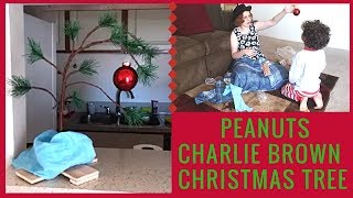 Peanuts Charlie Brown Christmas Tree quick unboxing and set up with bloopers [upl. by Ahtanoj987]