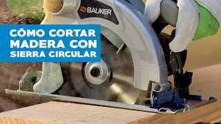 ¿Cómo cortar madera con sierra circular [upl. by Nhguavoj]