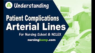 What are Arterial Lines A Lines ICU Dicrotic Notch dampening Allens Test Nursing NCLEX review 2019 [upl. by Newton]