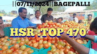 07112024BAGEPALLI tomato market top rate 14kg box 470Rs [upl. by Ybab607]