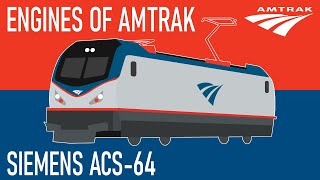 Engines of Amtrak  Siemens ACS64 [upl. by Hadias]