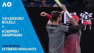 BolelliVavassori v HanfmannKoepfer Extended Highlights  Australian Open 2024 Semifinal [upl. by Annahvas730]