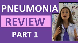 Pneumonia Symptoms Pathophysiology Nursing  Respiratory Disorders NCLEX Lecture Part 1 [upl. by Bauer106]