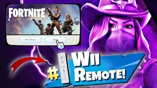 WINNING in Fortnite with a Wii REMOTE [upl. by Germano431]