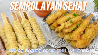 RESEP SEMPOL AYAM SEHAT MOTIF ULIR  JADI BANYAK COCOK BUAT NGEMILLLL [upl. by Ernesta]