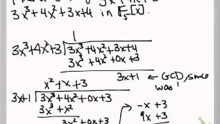 Finding the Greatest Common Divisor of Polynomials Over a Finite Field [upl. by Nelav]