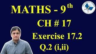 9th Class Math solutions ch 17 Exercise 172 Q2 iii  FAST MATHEMATICS TUTORIALS [upl. by Deck]