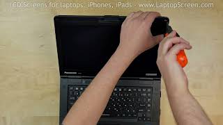 How to replace LCD Screen on Panasonic Toughbook CF54 [upl. by Anastos]