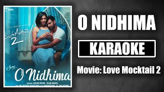 O Nidhima Karaoke with Lyrics  Lave Mocktail2  Darling Krishna Milana Nagraj Nakul Abhyankar [upl. by Ahteral]