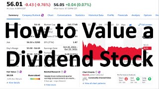 How to Value a Dividend Stock Dividend Discount Model Example [upl. by Amalita]