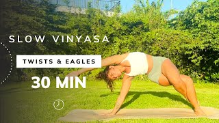 30 Min Slow Strong Vinyasa  Yoga with Rina [upl. by Thema]