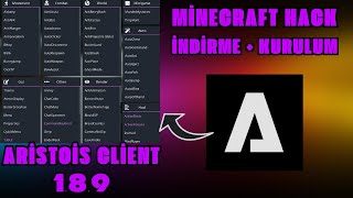 Minecraft Hile Nasıl Kurulur  Aristois Client 189  Reach  Killaura  Triggerbot  2024 Güncel [upl. by Limhaj881]