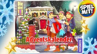 DREI AUSRUFEZEICHEN Adventskalender 2018  Kniffligen Detektiv Fall lösen mit 24 spannenden Rätseln [upl. by Rhiana]