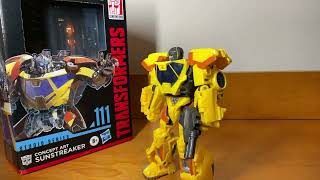 Studio Series 111 SunStreaker bumblebee movie  Toy review [upl. by Eenwahs]