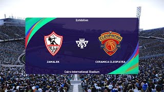 Zamalek SC vs Ceramica Cleopatra 28062022 Egyptian Premier League PES 2021 [upl. by Eahsal]