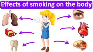 What are the effects of smoking on the body 🚬  Easy Science lesson [upl. by Ailalue]