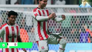 Stoke City vs Derby My reactions and comments gameplay EA Sports FC 25 [upl. by Paulita]