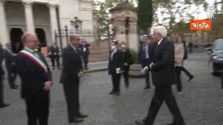 Mattarella arriva in Sinagoga per il 40esimo anniversario dellattentato [upl. by Lotta113]