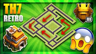 ‘SOUTHERN TEASER’ RETRO TOWN HALL 7 TH7 TROPHYTITAN LEAGUE BASE DESIGN 2018 Clash Of Clans [upl. by Meekyh]