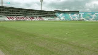 Finalizó el cosido de la Grama Híbrida del Estadio Nacional [upl. by Mcmillan]