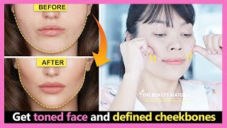 Cheekbones Lift Exercise  Get toned face amp lose fat face  Make a defined face and cheekbones [upl. by Akeim]