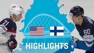 USA  Finland  Highlights  IIHFWorlds 2017 [upl. by Ahsrop425]