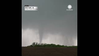 Storm Chasers Tornadoes in Red Oak Iowa [upl. by Ingar]