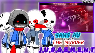 SANS AU REACT TO THE MURDER OF A JUDGEMENT REQUEST [upl. by Eelyme]