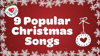 Top 9 Christmas Songs and Carols with Lyrics [upl. by Minda]