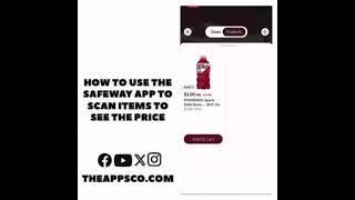 How to use the Safeway app to scan items to see the pirce [upl. by Vanhomrigh]