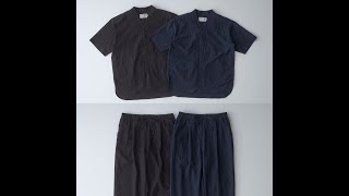 CURLYampCoKIMONO COLLAR SHIRT wrinkle＆1TUCK TAPERED EZ PANTS wrinkle [upl. by Akirre768]