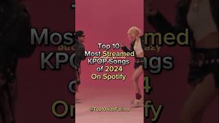 Most Streamed KPOP songs of 2024 on Spotify kpop shorts spotify [upl. by Almita]