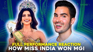 Miss Grand International 2024 Rachel Gupta Full Performance Reaction  First MGI Crown For India [upl. by Tammi]