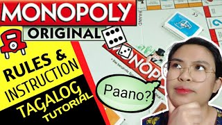 PAANO MAGLARO NG MONOPOLY BOARD GAME TAGALOG TUTORIAL MONOPOLY 2022  HOW TO PLAY MONOPOLY  PH [upl. by Osrit37]