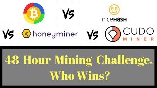 BetterHash vs NiceHash vs HoneyMiner vs CudoMiner Profitability [upl. by Beau]