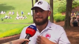 Tyrrell Hatton stuns interviewer with shock Masters admission live on TV [upl. by Ocirred]