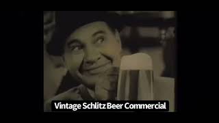 Vintage Schlitz Beer Commercial [upl. by Gold]