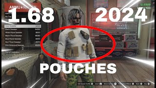 HOW TO GET POUCHES ON ANY OUTFIT IN GTA 5 168 [upl. by Anabelle]