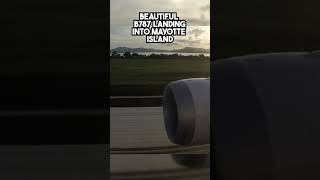 BEAUTIFUL B787 Landing into Mayotte Island Air Austral from La Reunion AirClips shorts [upl. by Amanda]