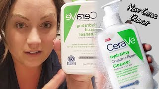 Face Wash Review  CeraVe Hydrating Cream to Foam Cleanser  Hydrating Makeup Remover and Face Wash [upl. by Olatha]