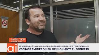 Audiencia pública sobre tarifaria y presupuesto  opiniones parte 2 [upl. by Anitsud57]