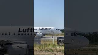 LUFTHANSA A319 from Dresden 🇩🇪 aviation planespotting landing avgeek airport aviationlovers [upl. by Nahshunn6]