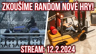 ZKOUŠÍME RANDOM NOVÉ HRY  SUPERMARKET SIMULATOR  DENIZEN  SNOW PLOWING SIMULATOR  1222024 [upl. by Mallen]