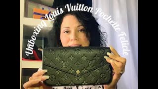 Unboxing Louis Vuitton Pochette Felicie [upl. by Naimed]