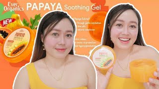 Ever Organics PAPAYA SOOTHING GEL Honest Review  The BEST LOCAL SOOTHING GEL with WHITENING [upl. by Stalker]