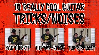 10 really cool guitar tricksnoises [upl. by Hemingway402]